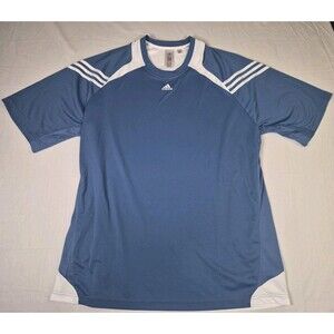 Adidas Climacool Shirt Men's Size 2XL Blue White Athletic Performance XXL